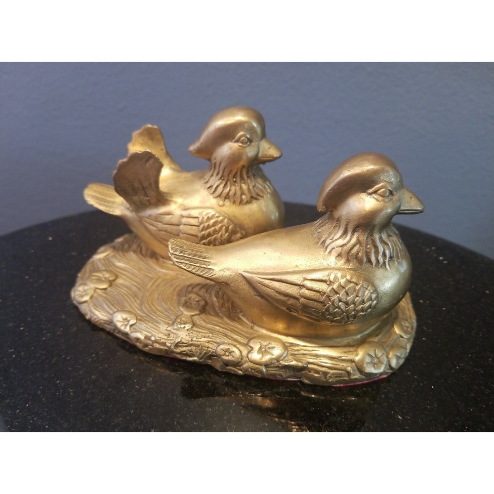 Sculpture bronze Collectibles Retro Crafts Decoration handcraft -mandarin duck - Picture 3 of 7